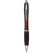 Load image into Gallery viewer, Nash ballpoint pen with coloured barrel and grip (black ink) — Merlot