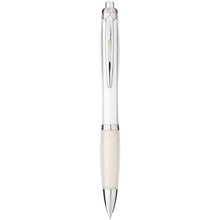 Load image into Gallery viewer, Nash ballpoint pen with coloured barrel and grip (black ink) — Transparent white