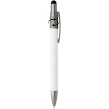 Load image into Gallery viewer, Rill RCS recycled ballpoint pen with stylus and fidget spinner (blue ink) — White (detail 2)