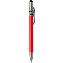 Load image into Gallery viewer, Rill RCS recycled ballpoint pen with stylus and fidget spinner (blue ink) — Red (detail 2)