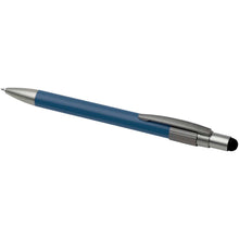 Load image into Gallery viewer, Rill RCS recycled ballpoint pen with stylus and fidget spinner (blue ink) — Ocean blue (detail)