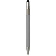 Load image into Gallery viewer, Rill RCS recycled ballpoint pen with stylus and fidget spinner (blue ink) — Grey (back)