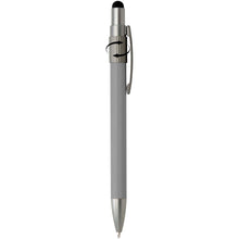 Load image into Gallery viewer, Rill RCS recycled ballpoint pen with stylus and fidget spinner (blue ink) — Grey (detail 2)