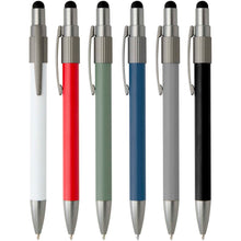 Load image into Gallery viewer, Rill RCS recycled ballpoint pen with stylus and fidget spinner (blue ink) — group