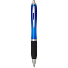 Load image into Gallery viewer, Nash RCS recycled plastic ballpoint pen with coloured barrel and black grip (black ink) — Royal blue