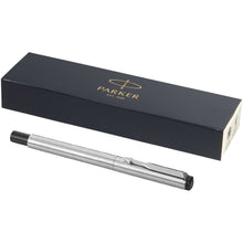 Load image into Gallery viewer, Parker Vector rollerball pen (black ink) — Silver