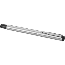 Load image into Gallery viewer, Parker Vector rollerball pen (black ink) — Silver (detail)
