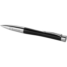 Load image into Gallery viewer, Parker Urban ballpoint pen (blue ink) — Black / Silver (detail)
