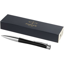 Load image into Gallery viewer, Parker Urban ballpoint pen (blue ink) — Black / Silver
