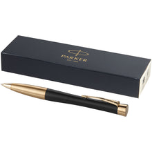 Load image into Gallery viewer, Parker Urban ballpoint pen (blue ink) — Black / Gold