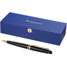 Load image into Gallery viewer, Waterman Expert ballpoint pen (blue ink) — Black / Gold