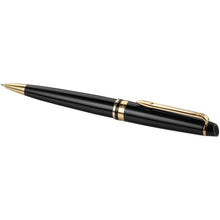 Load image into Gallery viewer, Waterman Expert ballpoint pen (blue ink) — Black / Gold (detail)