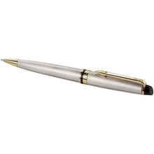 Load image into Gallery viewer, Waterman Expert ballpoint pen (blue ink) — Steel / Gold (detail)