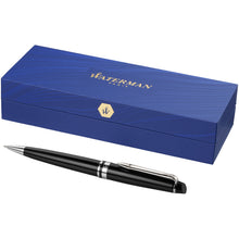 Load image into Gallery viewer, Waterman Expert ballpoint pen (blue ink) — Black / Silver