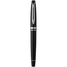 Load image into Gallery viewer, Waterman Expert fountain pen (blue ink) — Black / Chrome (detail 2)