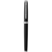 Load image into Gallery viewer, Waterman Hémisphère rollerball pen (black ink) — Black (detail 2)