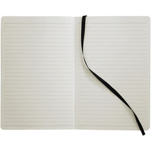 Load image into Gallery viewer, Classic A5 soft cover notebook — Black (detail)