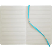 Load image into Gallery viewer, Classic A5 soft cover notebook — Light blue (detail)