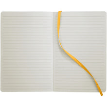 Load image into Gallery viewer, Classic A5 soft cover notebook — Yellow (detail)