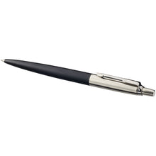 Load image into Gallery viewer, Parker Jotter Bond Street ballpoint pen (blue ink) — Black / Silver (detail)