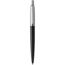 Load image into Gallery viewer, Parker Jotter Bond Street ballpoint pen (blue ink) — Black / Silver (front)