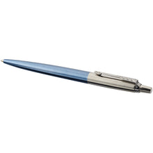 Load image into Gallery viewer, Parker Jotter Bond Street ballpoint pen (blue ink) — Light blue / Silver (detail)