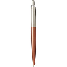 Load image into Gallery viewer, Parker Jotter Bond Street ballpoint pen (blue ink) — Copper / Silver (back)
