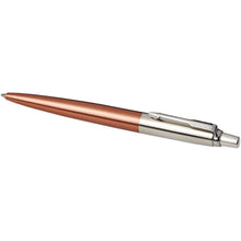 Load image into Gallery viewer, Parker Jotter Bond Street ballpoint pen (blue ink) — Copper / Silver (detail)
