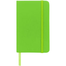 Load image into Gallery viewer, Spectrum A6 hard cover notebook — Lime green (front)