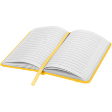 Load image into Gallery viewer, Spectrum A6 hard cover notebook — Yellow (detail)