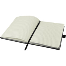 Load image into Gallery viewer, Colour-edge A5 hard cover notebook — Black (detail)