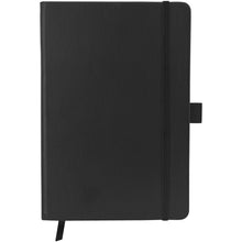 Load image into Gallery viewer, Colour-edge A5 hard cover notebook — Black (front)