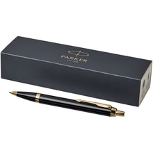 Load image into Gallery viewer, Parker IM ballpoint pen (blue ink) — Black / Gold
