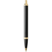 Load image into Gallery viewer, Parker IM ballpoint pen (blue ink) — Black / Gold (back)