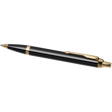 Load image into Gallery viewer, Parker IM ballpoint pen (blue ink) — Black / Gold (detail)