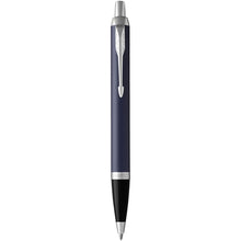Load image into Gallery viewer, Parker IM ballpoint pen (blue ink) — Blue / Silver (front)