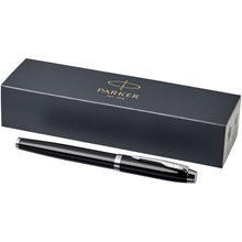 Load image into Gallery viewer, Parker IM fountain pen (blue ink) — Black / Chrome
