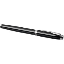Load image into Gallery viewer, Parker IM fountain pen (blue ink) — Black / Chrome (detail 2)