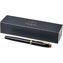 Load image into Gallery viewer, Parker IM fountain pen (blue ink) — Black / Gold