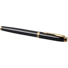 Load image into Gallery viewer, Parker IM fountain pen (blue ink) — Black / Gold (detail 2)