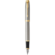 Load image into Gallery viewer, Parker IM fountain pen (blue ink) — Metal (front)
