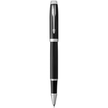 Load image into Gallery viewer, Parker IM rollerball pen (black ink) — Black / Chrome (detail)