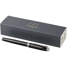 Load image into Gallery viewer, Parker IM rollerball pen (black ink) — Black / Chrome