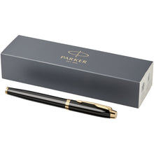 Load image into Gallery viewer, Parker IM rollerball pen (black ink) — Black / Gold