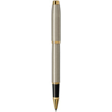Load image into Gallery viewer, Parker IM rollerball pen (black ink) — Metal (back)