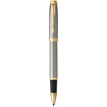 Load image into Gallery viewer, Parker IM rollerball pen (black ink) — Metal (detail)
