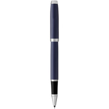 Load image into Gallery viewer, Parker IM rollerball pen (black ink) — Blue / Silver (back)