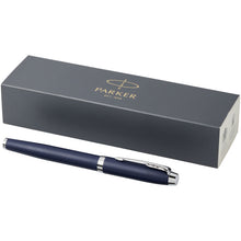 Load image into Gallery viewer, Parker IM rollerball pen (black ink) — Blue / Silver