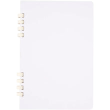 Load image into Gallery viewer, Fil A5 hard cover RCS recycled spiral notebook — White (front)