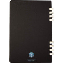 Load image into Gallery viewer, Fil A5 hard cover RCS recycled spiral notebook — Black (back)